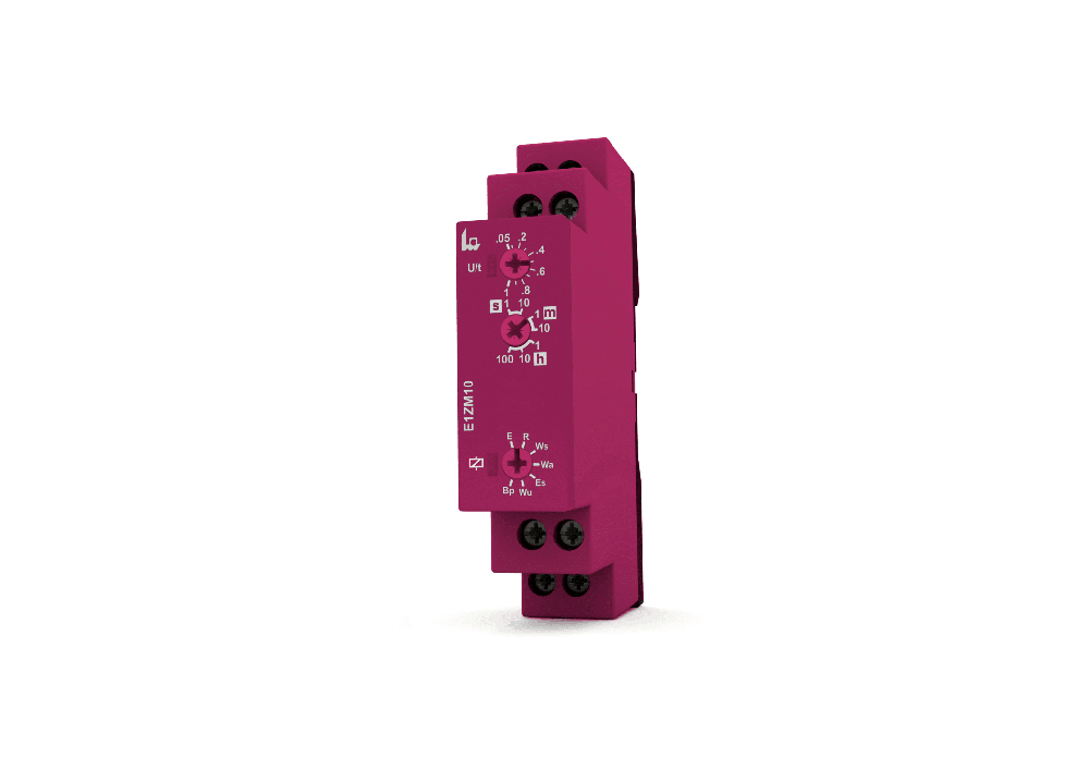 Aim Dynamics | E1ZM10 12-240V AC/DC Pink Ribbon Timer Relay